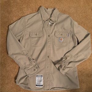 Carhartt FR button up Khaki shirt